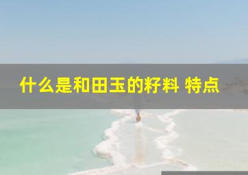 什么是和田玉的籽料 特点